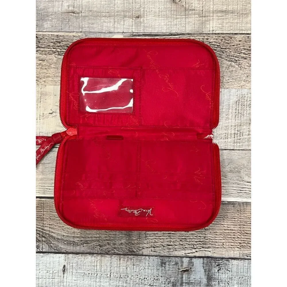 Vera Bradley "Nantucket Red" Hope‎ Toile Hidden Wristlet Wallet Quilted Fabric - Picture 5 of 8